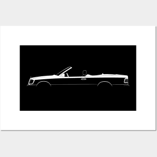 320 CE Cabrio (A124) Silhouette Posters and Art